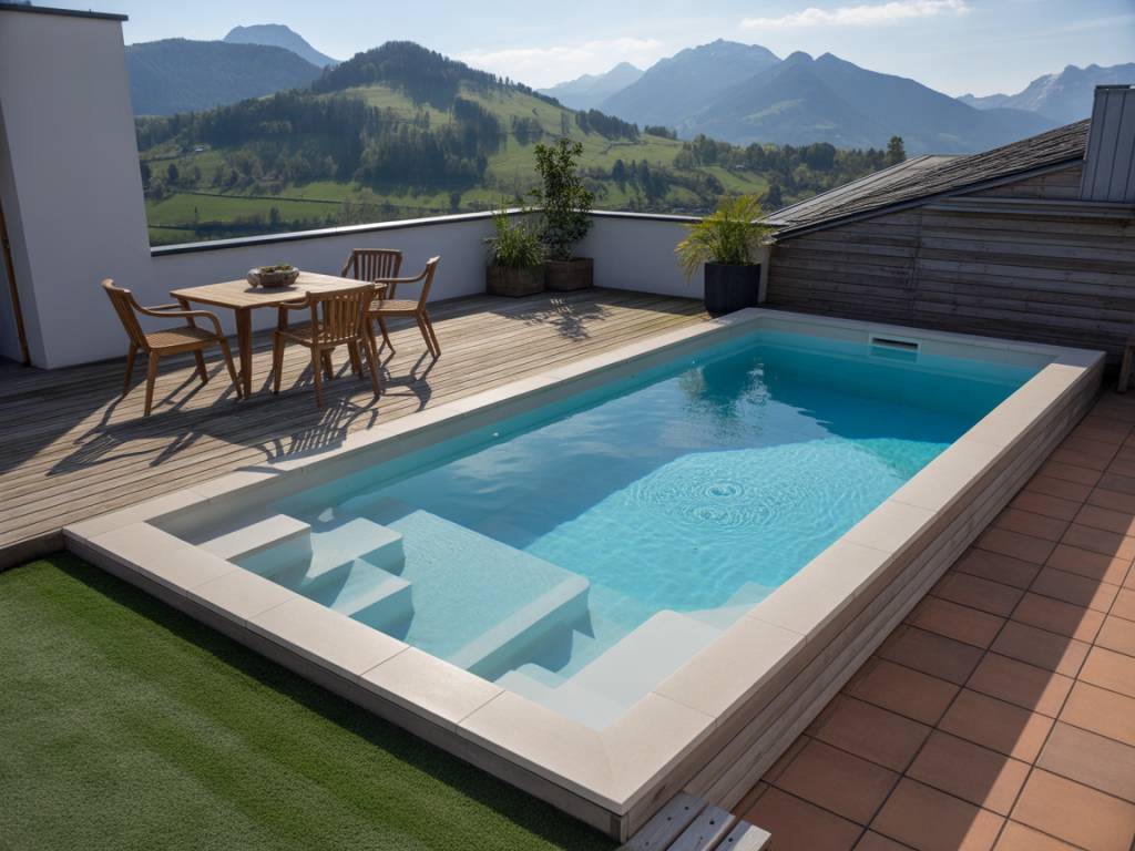 Créer une piscine en inox sur un toit-terrasse : défis techniques et inspirations design