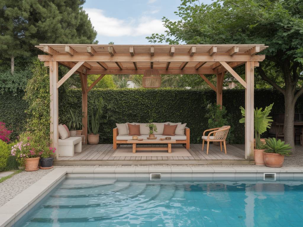 Pergola terrasse piscine : idées de design, matériaux et conseils pour créer un espace ombragé élégant autour du bassin